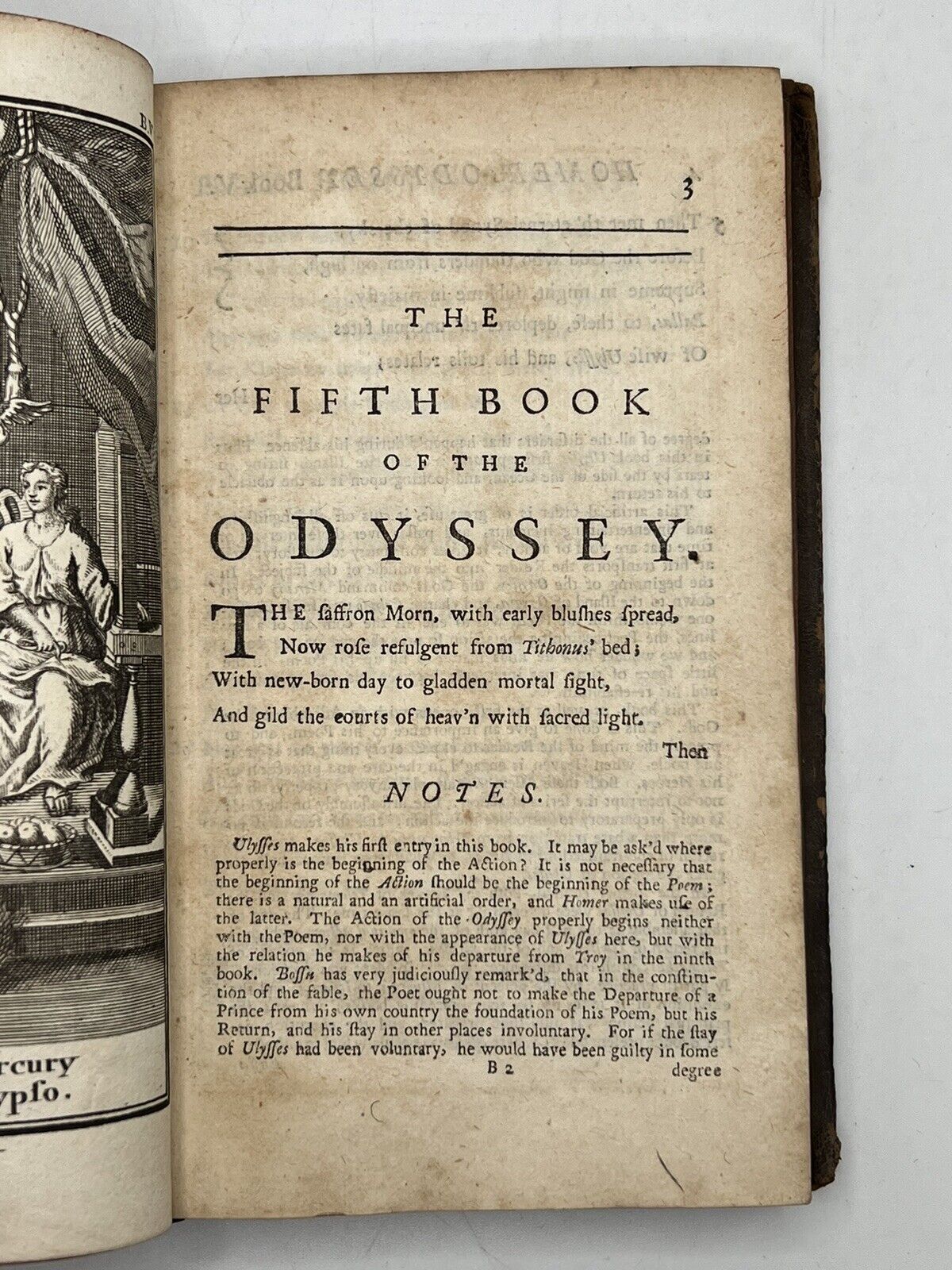 The Odyssey of Homer 1725 Alexander Pope Translation First Edition Thus