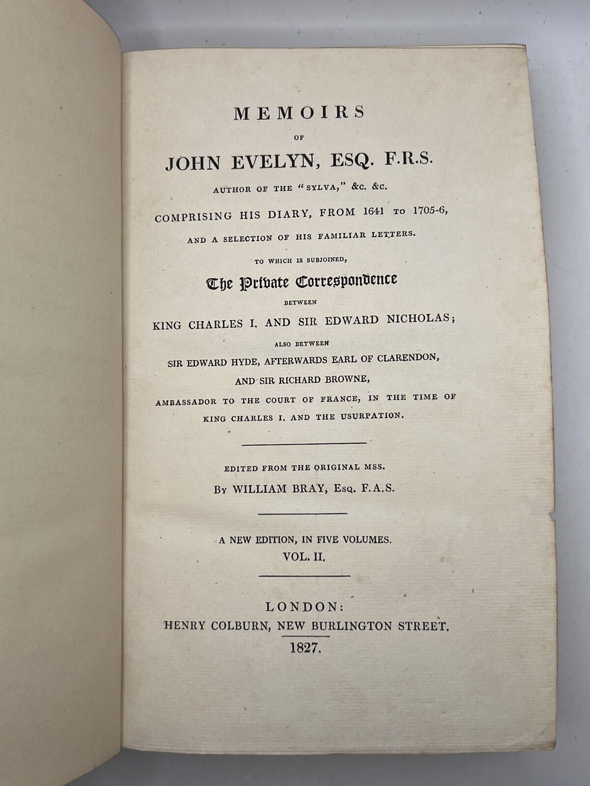 The Memoirs of John Evelyn 1827