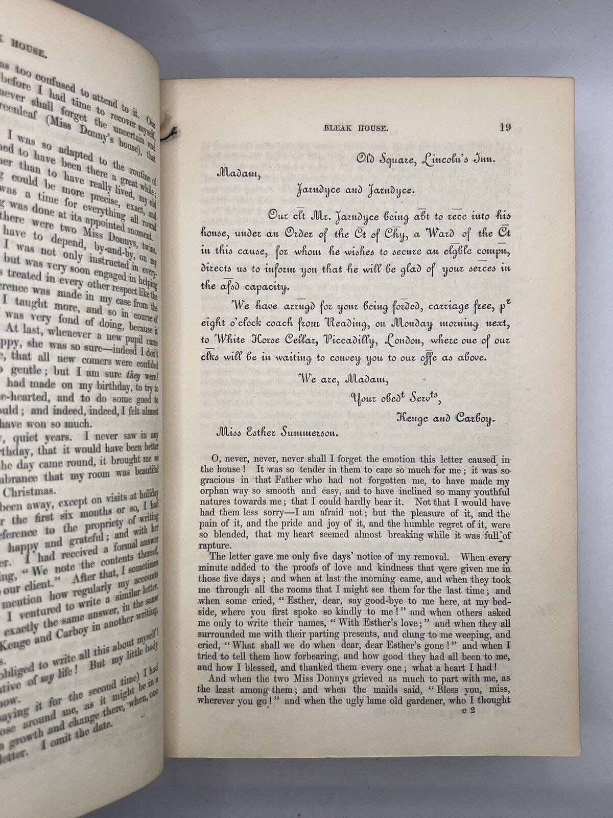 Bleak House by Charles Dickens 1853 First Edition First Impression