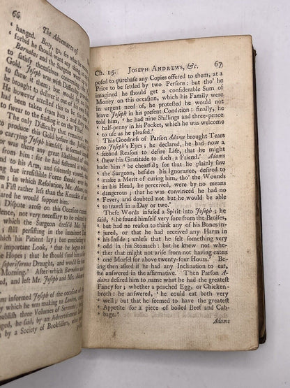 The History of Joseph Andrews by Henry Fielding 1749