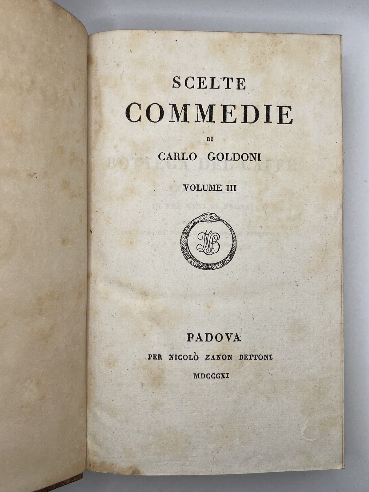 Selected Comedies By Carlo Goldoni 1811-17