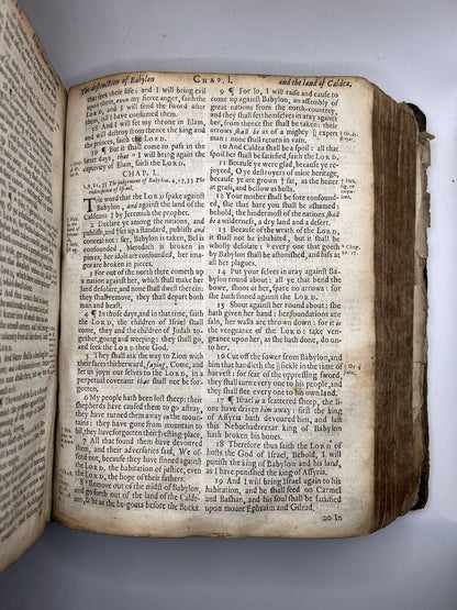 Antique King James Bible 1670; Cambridge Hayes Bible