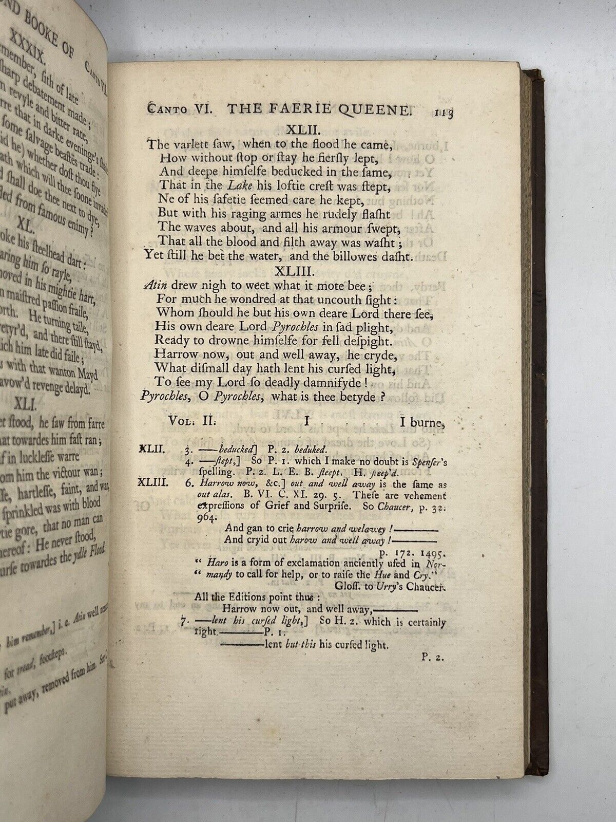 The Faerie Queene by Edmund Spenser 1758 Important Edition