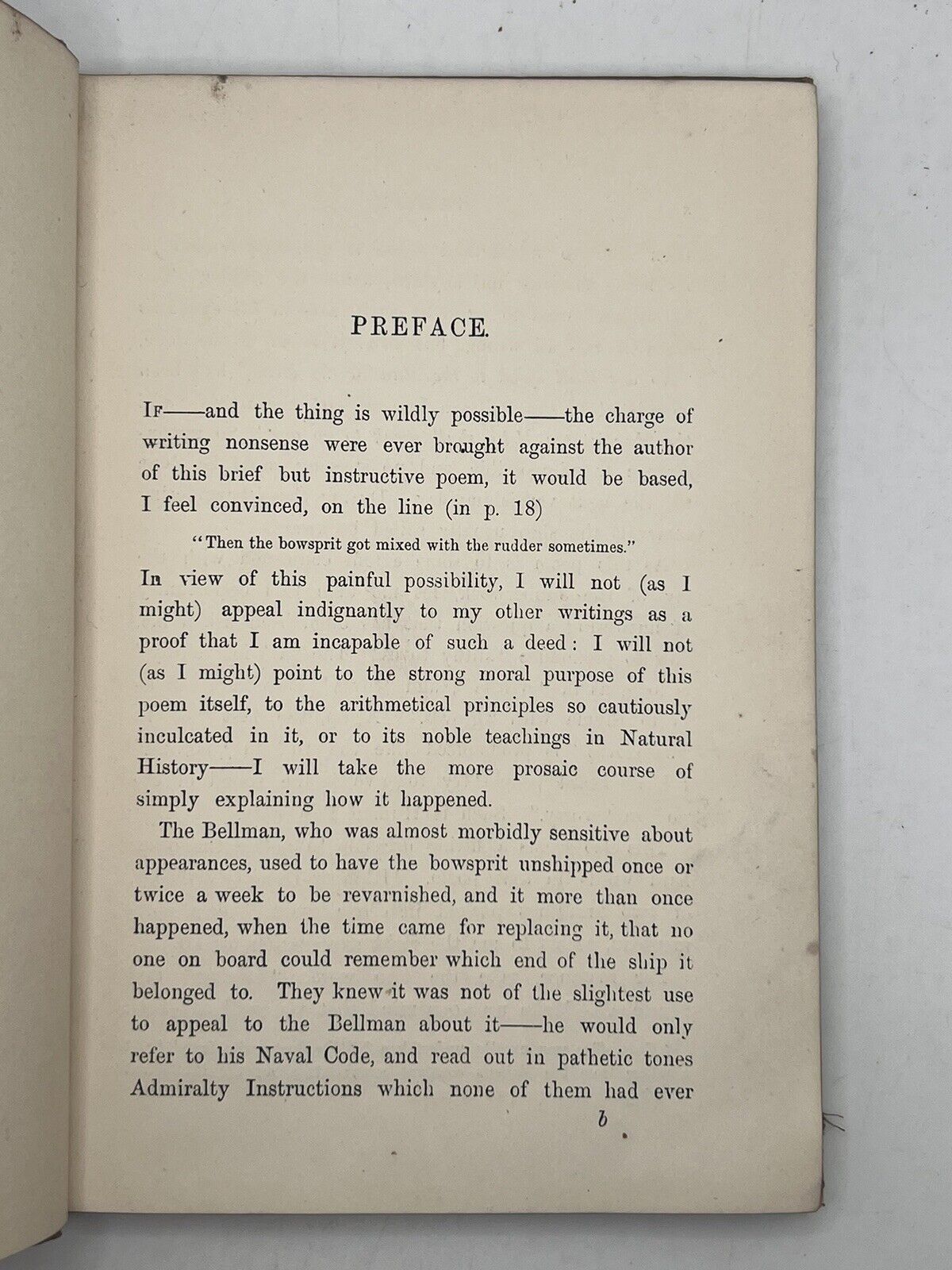 The Hunting of the Snark by Lewis Carroll 1876 First Edition Original Cloth