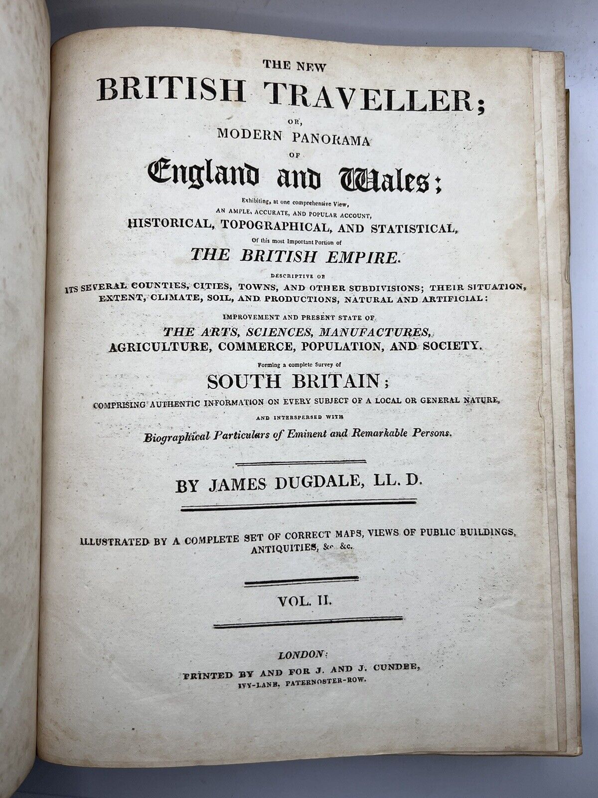 The British Traveller by James Dugdale 1819