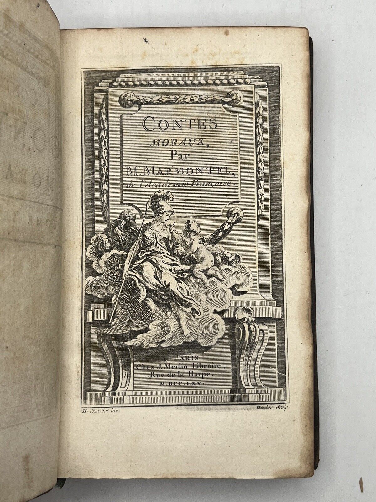 Marmontel's Moral Tales 1765 First Illustrated Edition