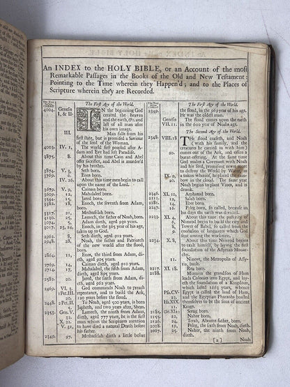 King James Bible 1712-13 with John Baskett's Book of Common Prayer