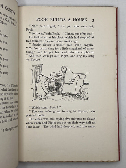 The House at Pooh Corner by A.A. Milne 1928 First Edition First Impression with the Dust Jacket