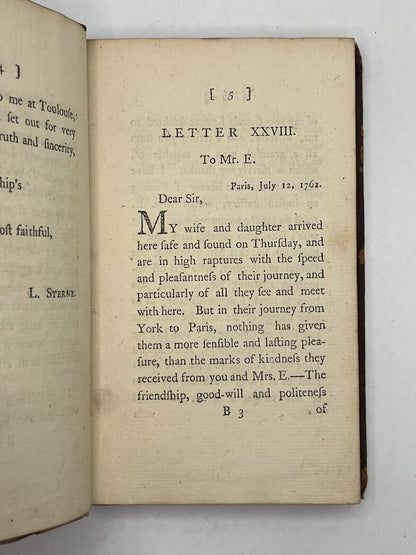 The Letters of Laurence Sterne 1776