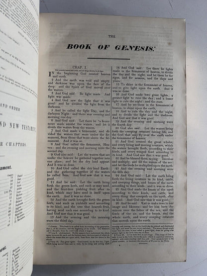 Douay-Rheims Bible HUGE FOLIO Antique Catholic Bible 1800s