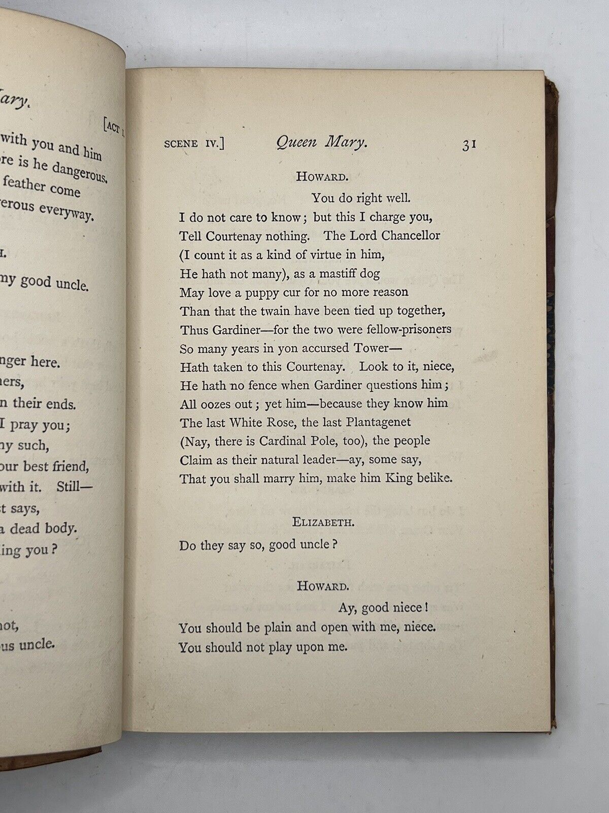 Queen Mary, A Drama by Alfred Tennyson 1875 Occult Provenance