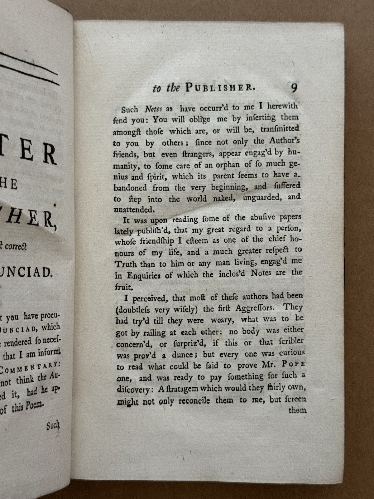 The Dunciad by Alexander Pope 1732