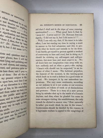 Apologia Pro Vita Sua by John Henry Newman 1864 First Edition