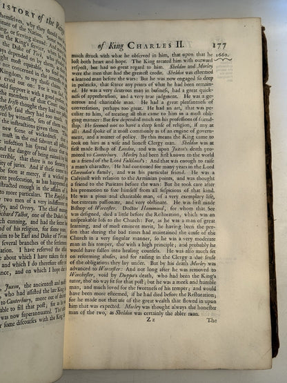 Burnet's History of His Own Time 1724 First Edition
