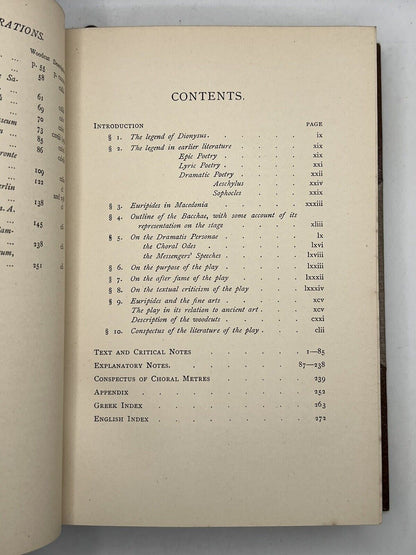 The Bacchae of Euripides 1892 Hatchards