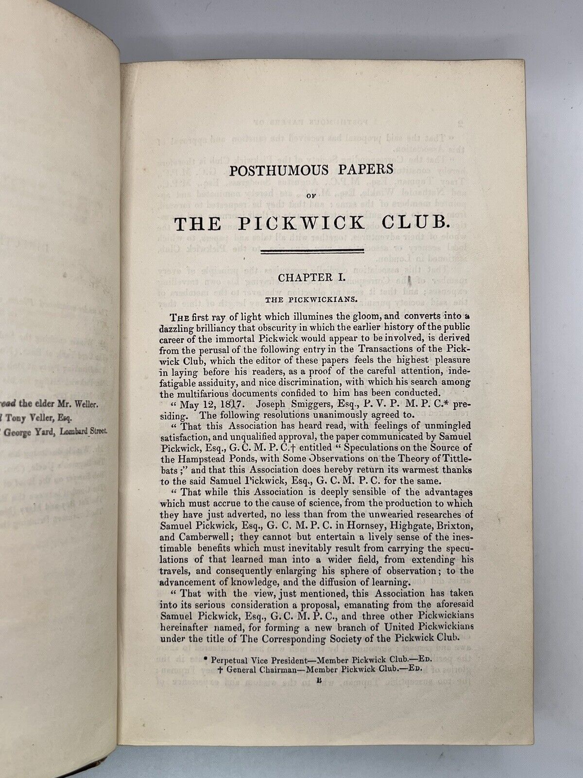 The Pickwick Papers by Charles Dickens 1837 First Edition