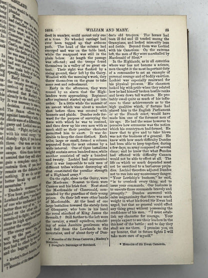 Macaulay's History of England, Essays & Writings 1863-6