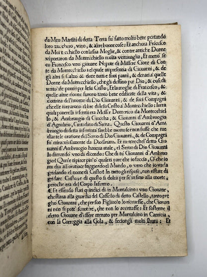 Feo Belcari's Life of Giovanni Colombini 1541