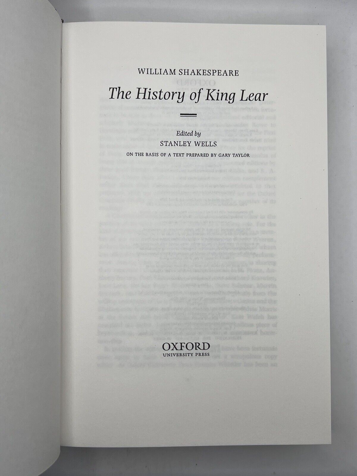 King Lear by William Shakespeare 2007 Folio Society The Letterpress Shakespeare No. 1324