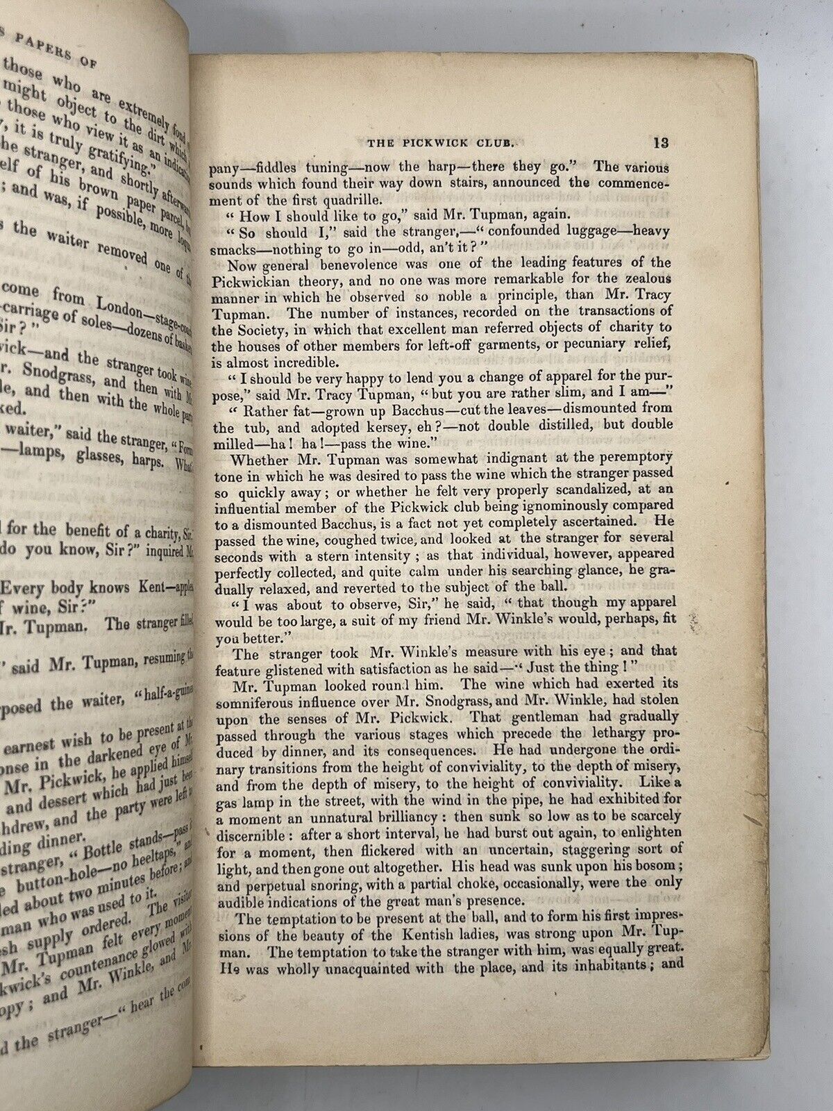 The Pickwick Papers by Charles Dickens 1837 First Edition Early State Buss Plates