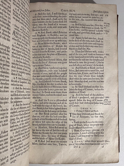 Antique King James Bible 1660: The Ogilby Folio Bible