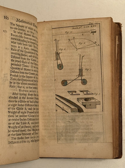 Gravesande on Isaac Newton's Principia Mathematica 1720 First Edition