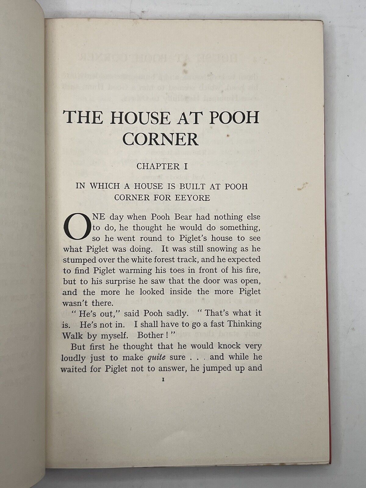 The House at Pooh Corner by A. A. Milne 1928 First Edition First Impression IMP Dust Jacket