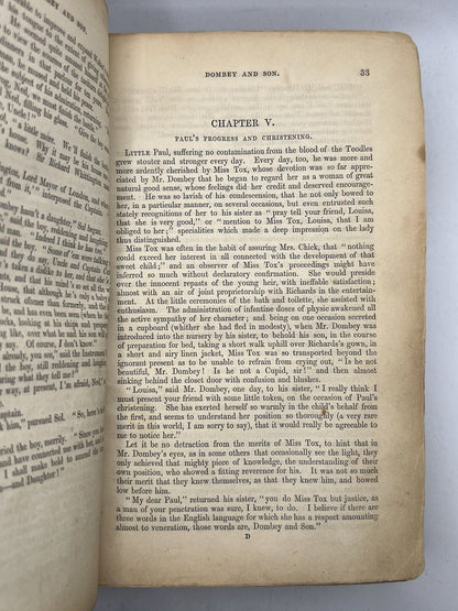 Dombey and Son by Charles Dickens 1848 First Edition First Impression