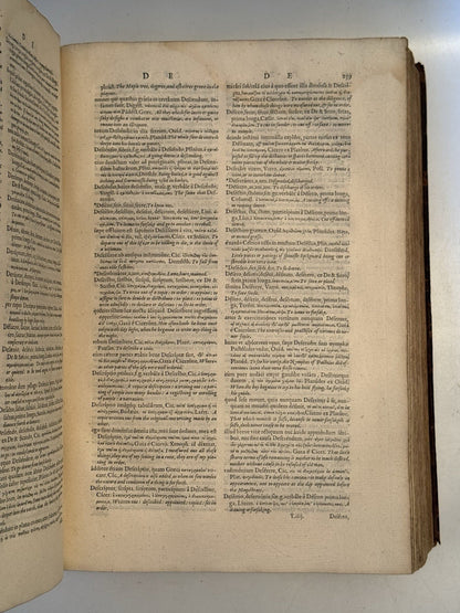 Trilingual Latin-Greek-English Lexicon by Guillaume Morel 1583