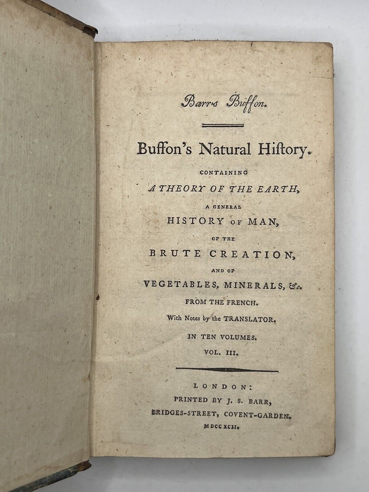 Buffon's Natural History of Birds, Fish, Insects & Reptiles 1792-3