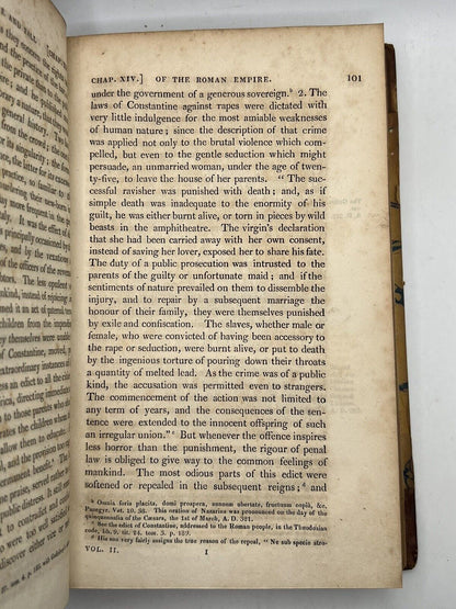 The Decline and Fall of the Roman Empire by Edward Gibbon 1821