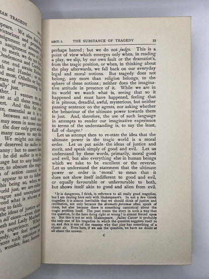 Lectures on Shakespearean Tragedy by A. C. Bradley 1919