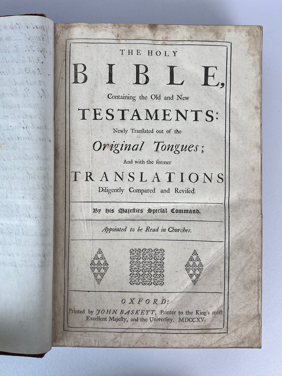 The Holy Bible 1715: King James Version