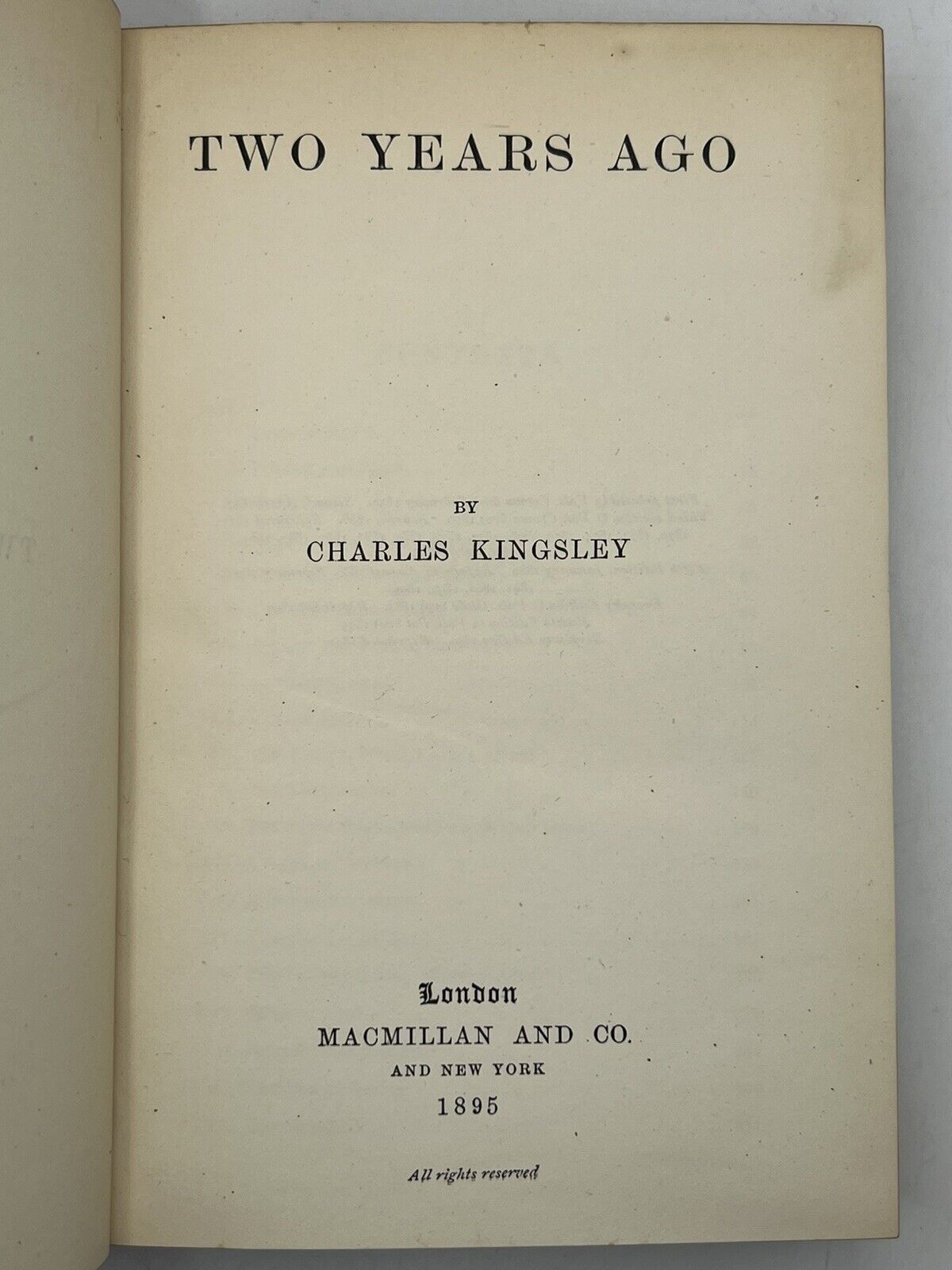 The Works of Charles Kingsley 1890-1896