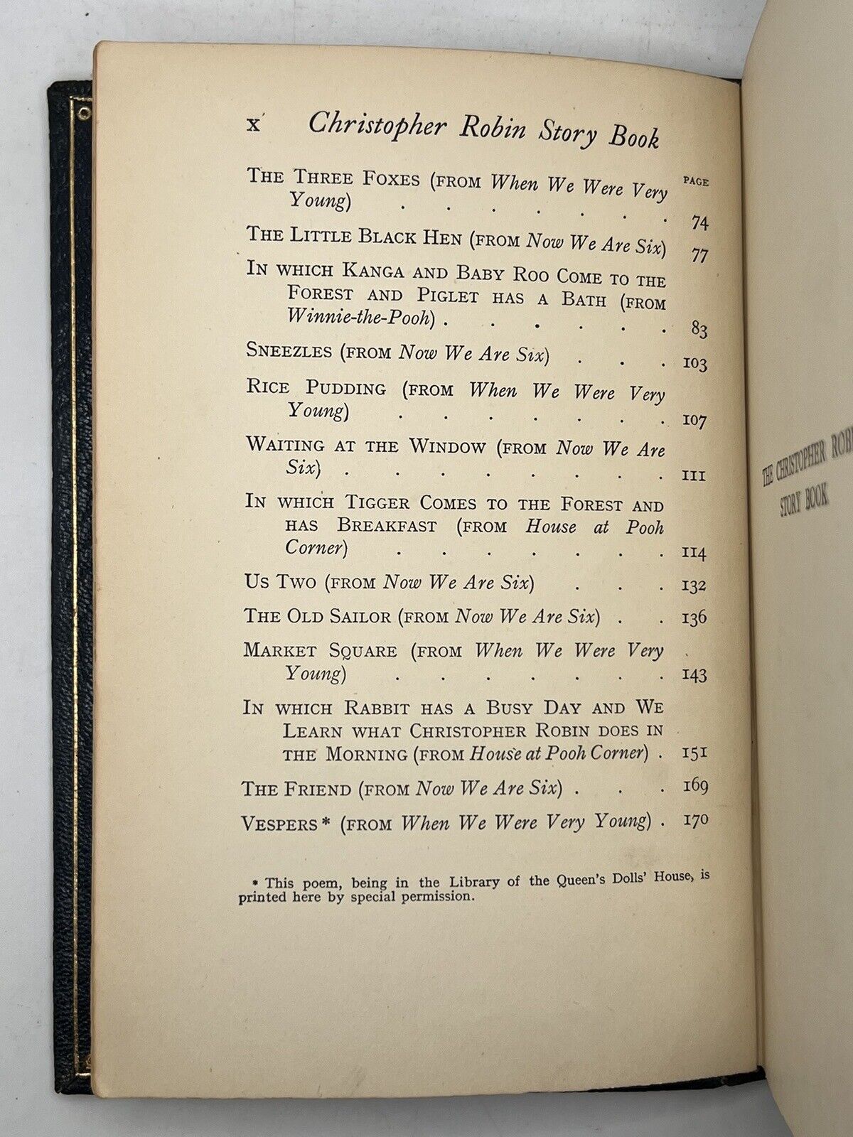 The Christopher Robin Story Book by A. A. Milne 1929 Fine Cosway Style Binding