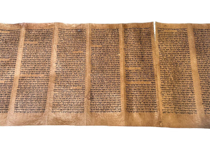 Complete 18th Century Torah Scroll: 5 Books of Moses