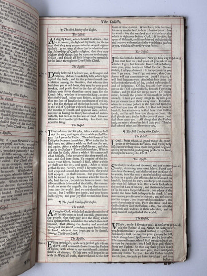 Book of Common Prayer 1660 with Psalms of David