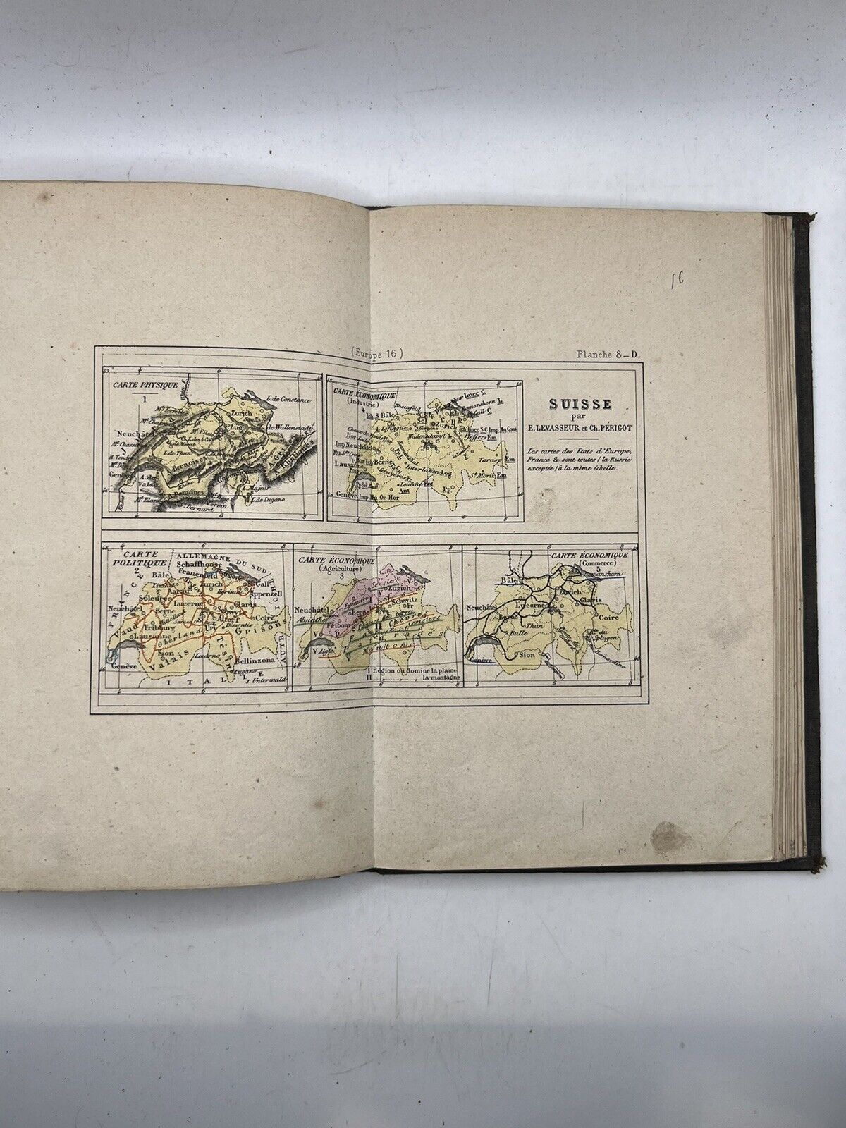 Antique Atlas of Europe Coloured Maps c.1880