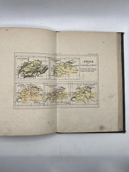 Antique Atlas of Europe Coloured Maps c.1880