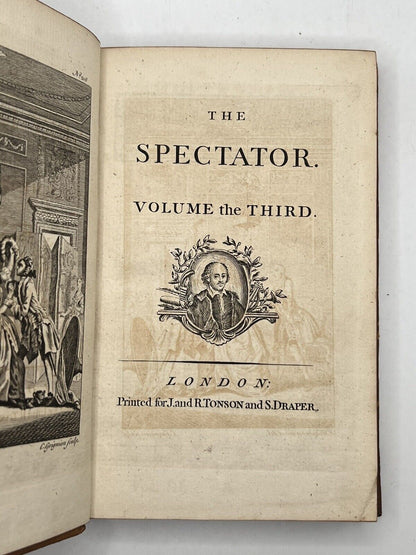 The Spectator in 8 Volumes circa 1753