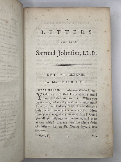 The Letters of Samuel Johnson 1788