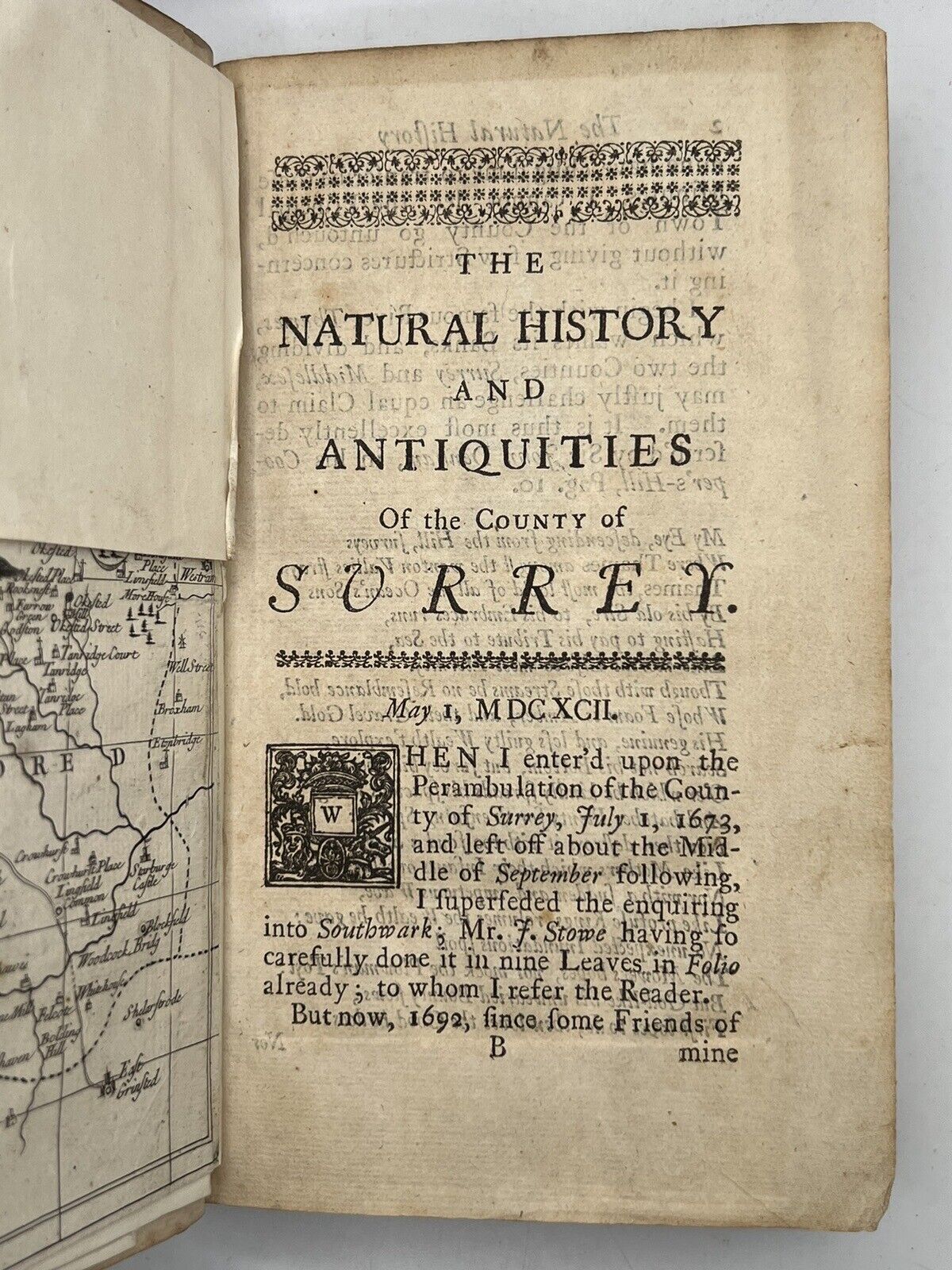 The Natural History and Antiquities of the County of Surrey by John Aubrey 1719