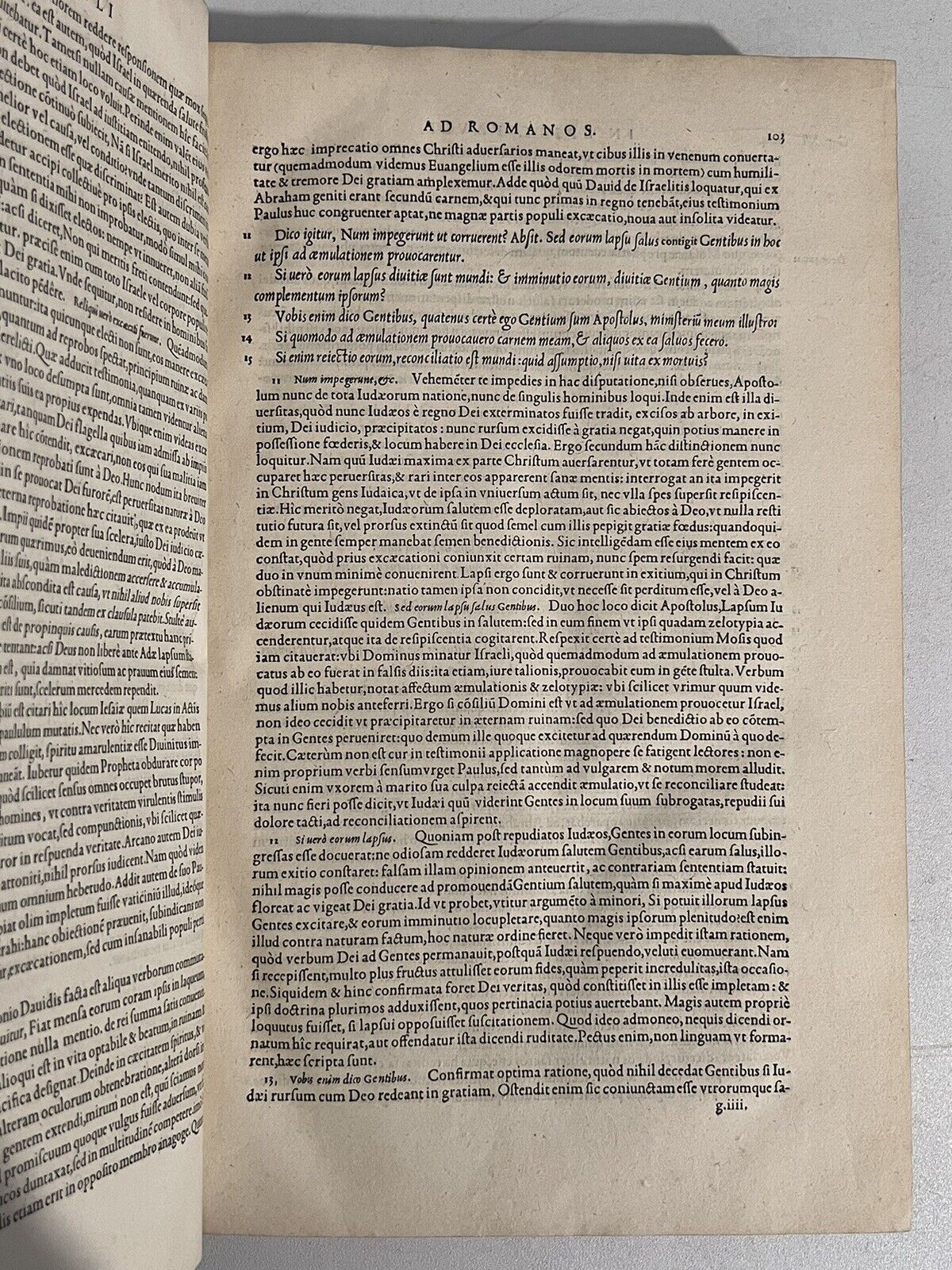 John Calvin's Commentaries 1556 First Edition