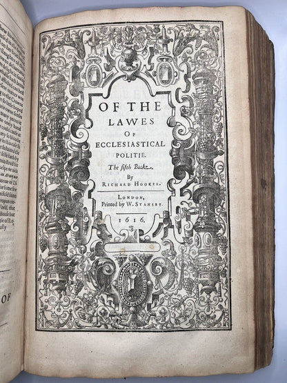 Of the Laws of Ecclesiastical Politie by Richard Hooker 1617