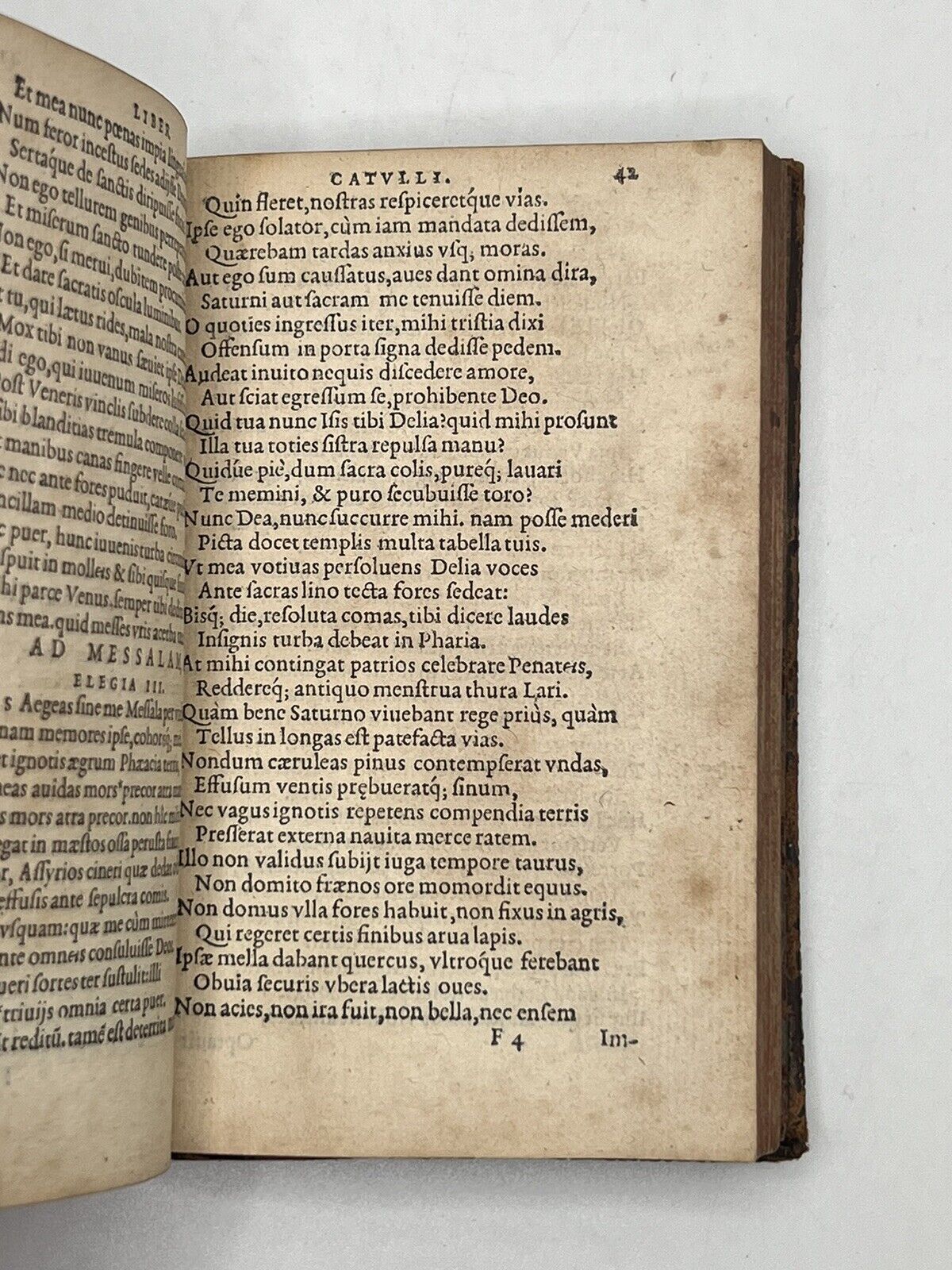 Catullus, Tibullus, Propertius, & Cornelius Gallus 1560 First Plantin Press Edition