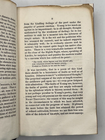 Young's Night Thoughts 1817 FORE-EDGE PAINTING After William Blake