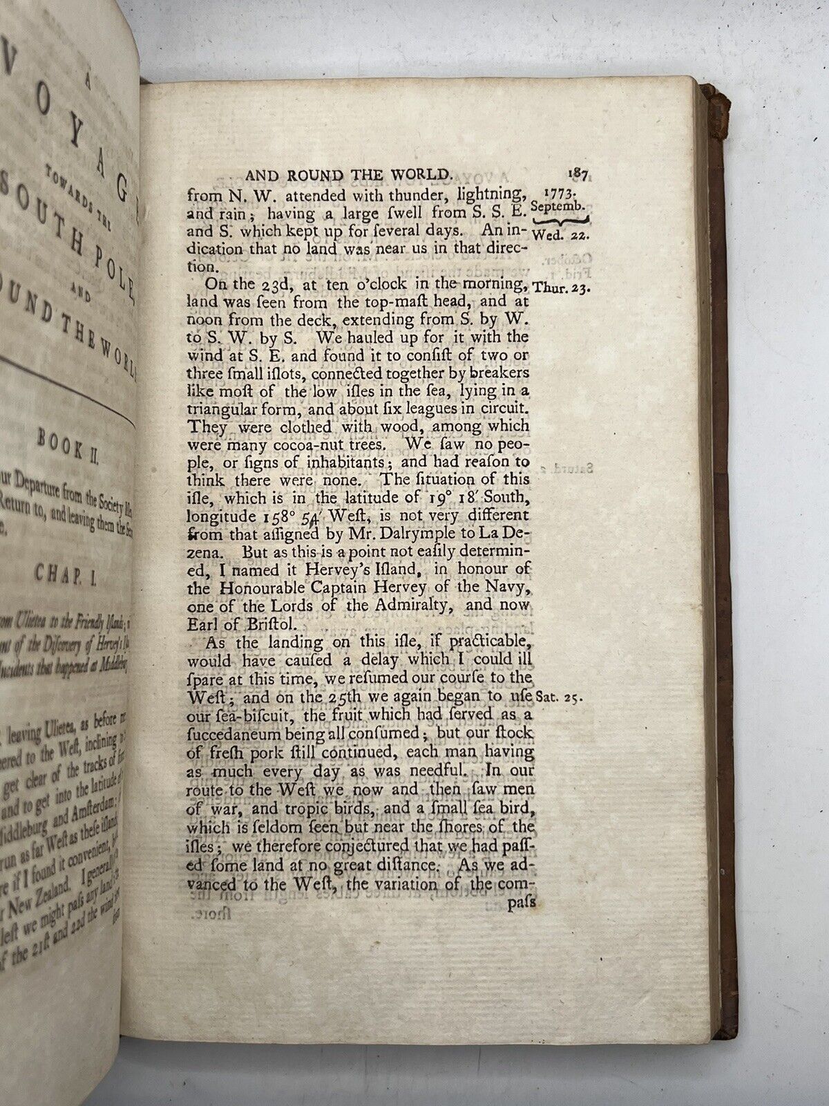 A Voyage Towards the South Pole by Captain James Cook 1784 Early Edition