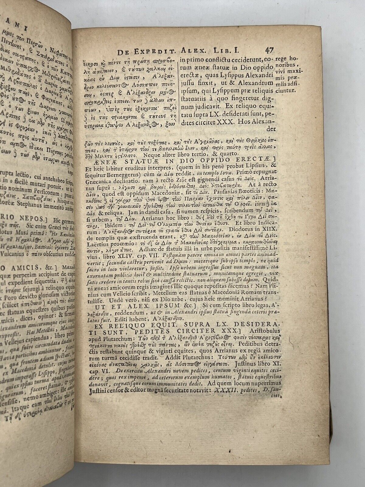 Arrian's History of Alexander the Great 1668 Blancard's Edition