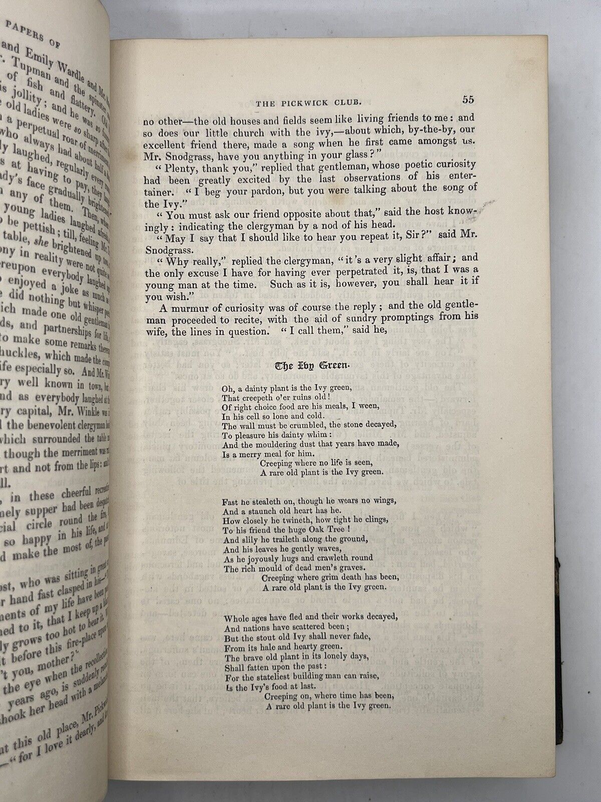 The Pickwick Papers by Charles Dickens 1837 First Edition Very Clean Copy