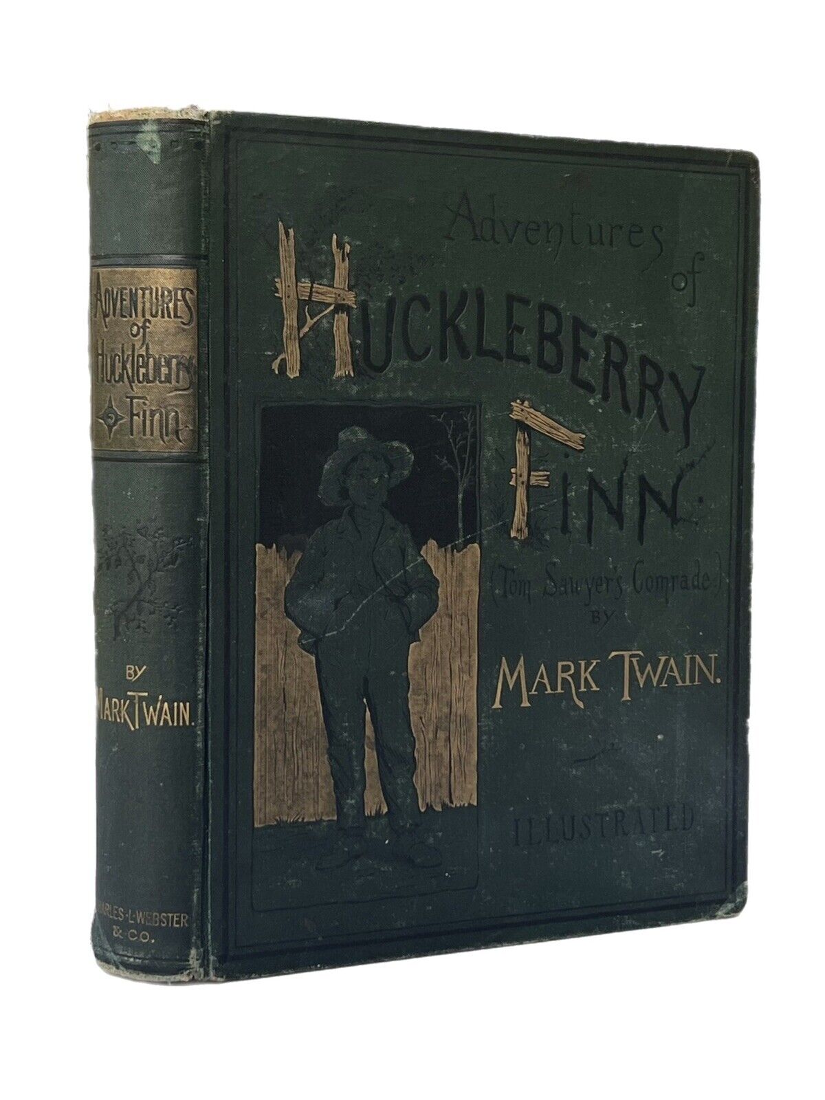 Huckleberry Finn by Mark Twain 1885 First American Edition in Original Cloth